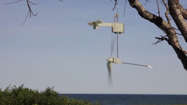 go to Kraftwerk aus der Handtasche: Windmühle erzeugt Strom