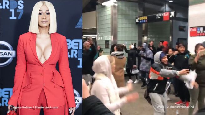 go to Ungewollt: Cardi B sorgt für Party in New Yorker U-Bahn