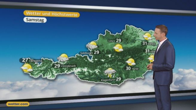 go to Das Wetter in Österreich am 30. Juli 2016