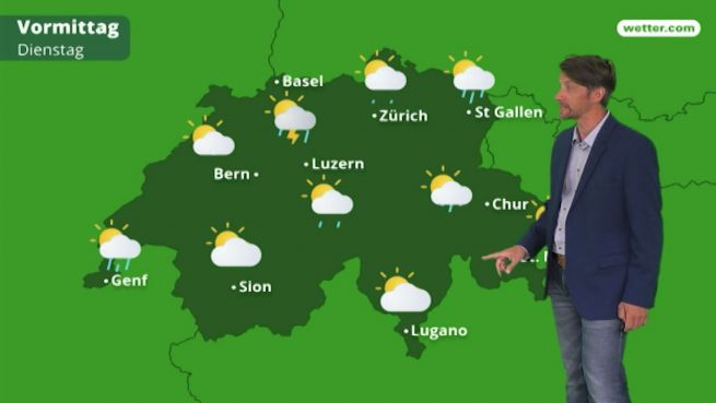 go to Das Wetter in der Schweiz am 3. Juli 2018