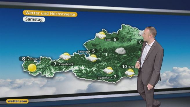 go to Das Wetter in Österreich am 18. Februar 2017